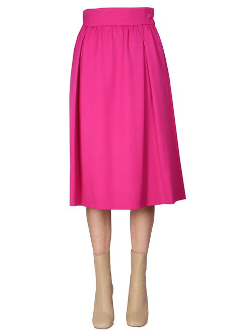 Flared Midi Skirt