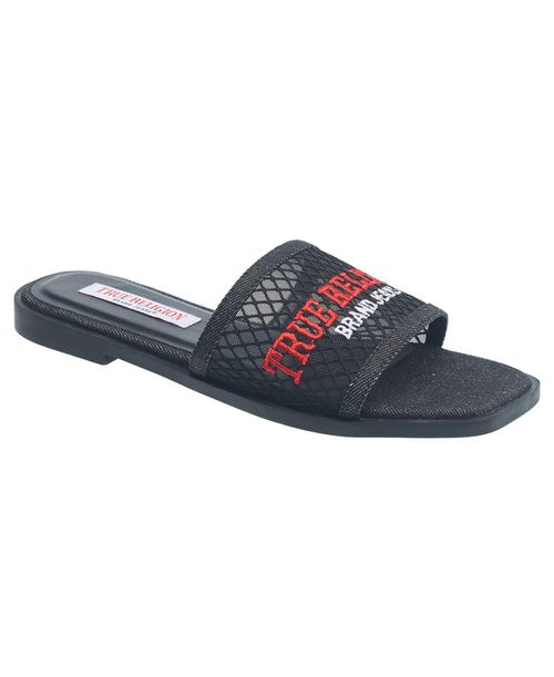 Women's Brat Mesh Slip on Sandal - Black
