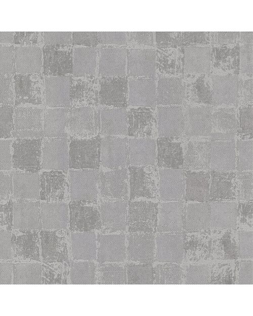 A-Street Prints Varak Silver Checkerboard Wallpaper