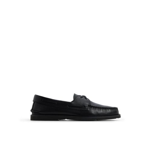 Authentic Original™ 2-Eye Ripple Lug Boat Shoe in Other Black