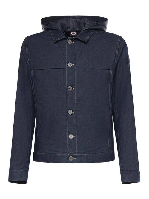 Denim Jacket With Removable Hood