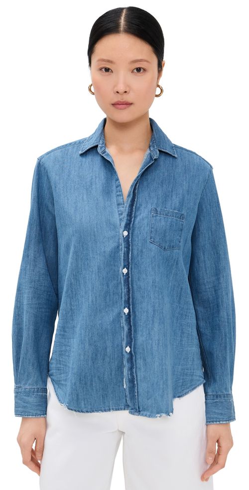 Frank & Eileen Eileen Denim Relaxed Button Down Shirt Vintage Stonewashed Indigo