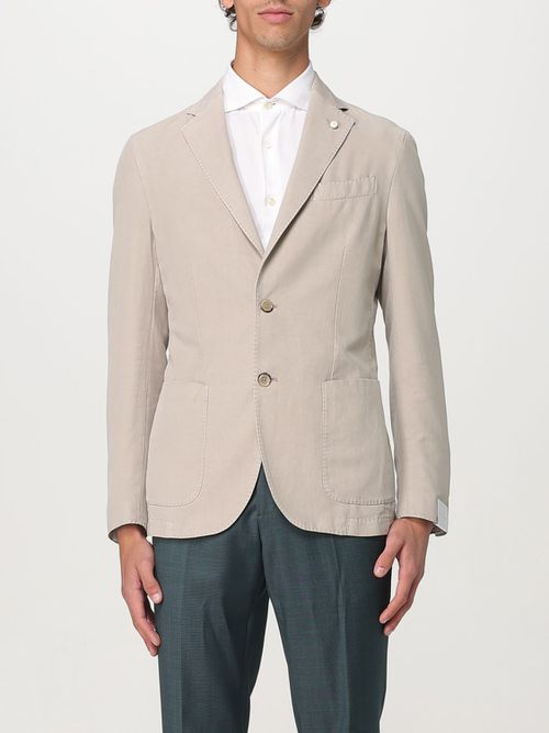 Blazer LUIGI BIANCHI Men color Beige