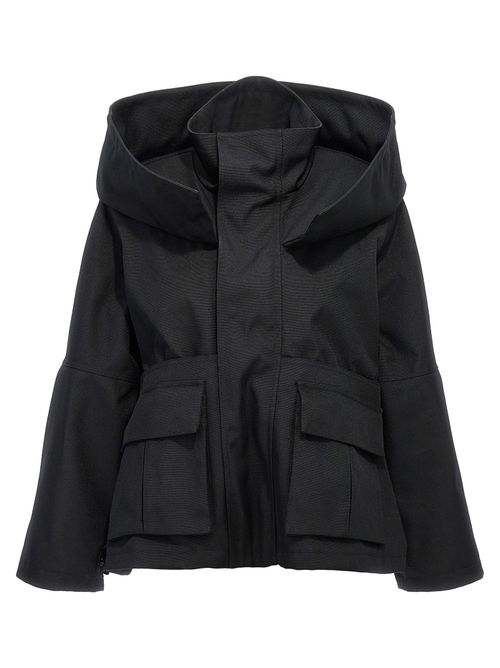 Oversized Canvas Jacket — Black