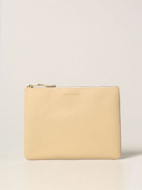 Clutch bag in leather