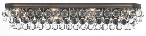 Vibrant Bronze Eight Light Bath from the Calypso Collection
