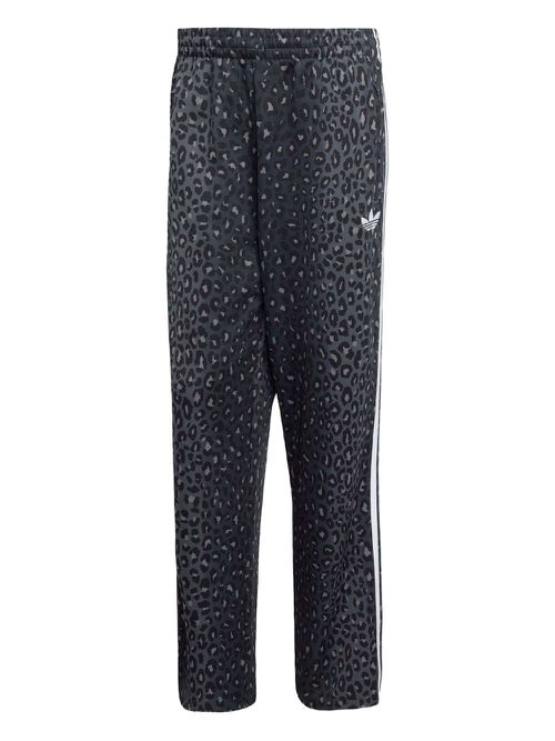 Firebird leopard-print stripe trousers - Black