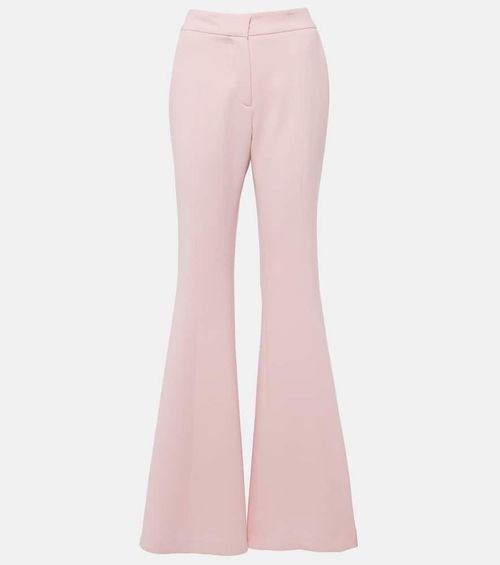 Desmond virgin wool crêpe flared pants