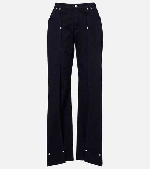 Low-rise wide-leg jeans
