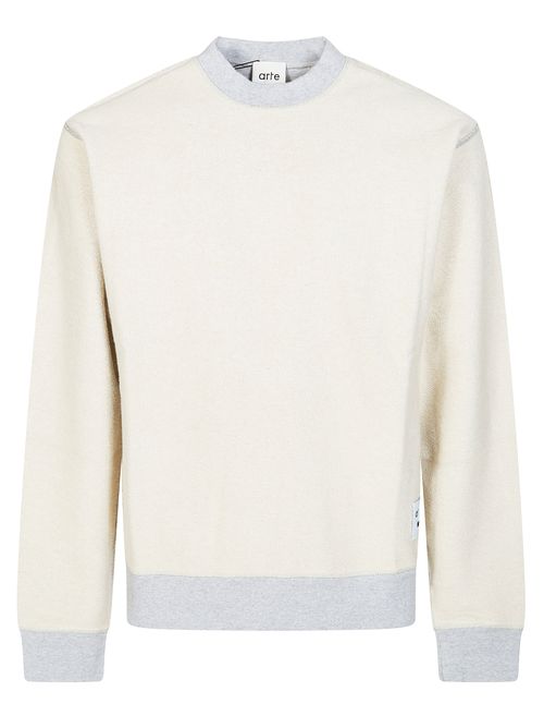 Reversible Label Crewneck Sweatshirt for Men