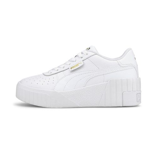 PUMA Cali Wedge Women's Sneakers in White, Size 5.5