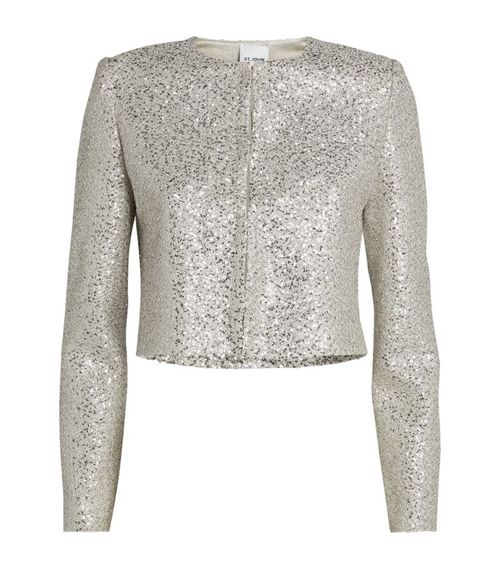 Sequinned Cropped Jacket