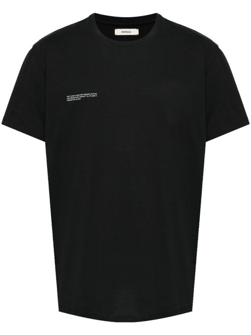 Logo-print organic-cotton T-shirt - Black