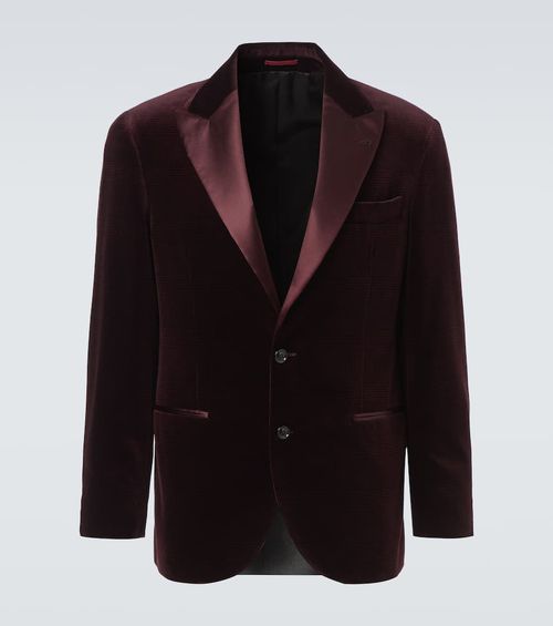 Cotton velvet blazer