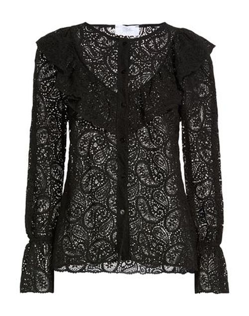 Woman Shirt Black Size 4 Cotton, Polyamide, Elastane
