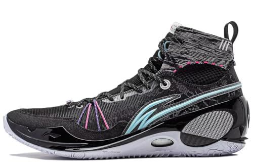 LI-NING Wade 808 4 Ultra Men Basketball Shoes Lightweight High Rebound Stable Professional Match Shoes White Purple US