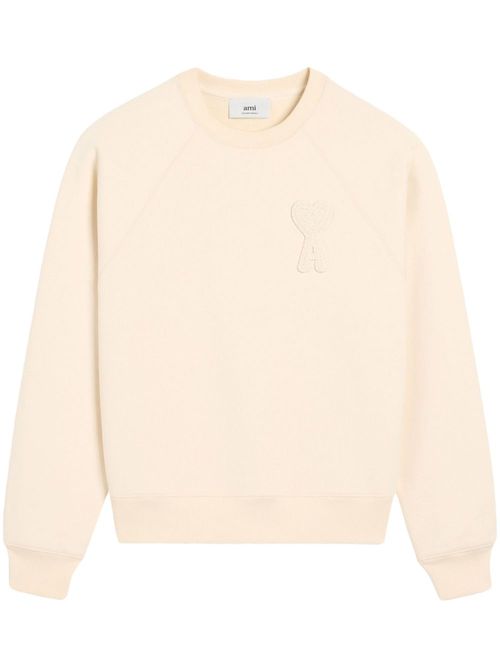 Ami de Coeur patch sweatshirt - Neutrals