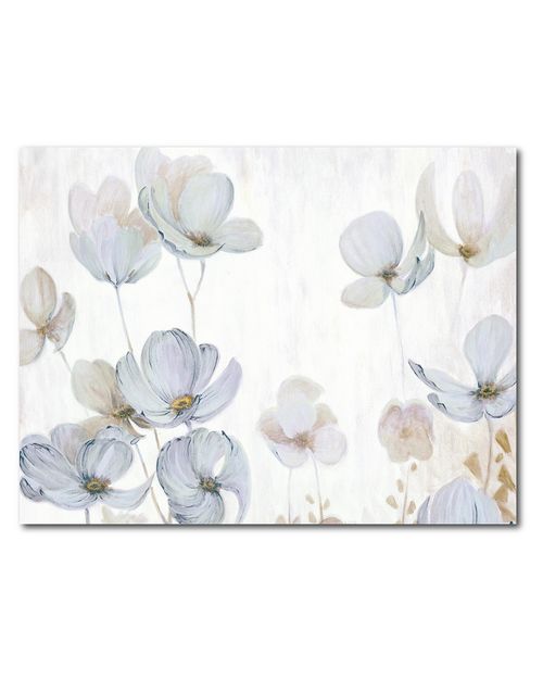 Floating Florals Wrapped Canvas Wall Art