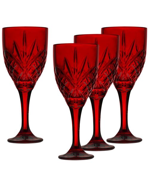 Dublin Set of 4 Crystal Goblets