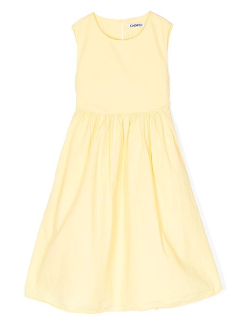 Bow-detail sleeveless dress - Yellow