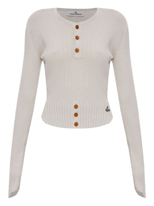 Cotton-blend sweater - Neutrals