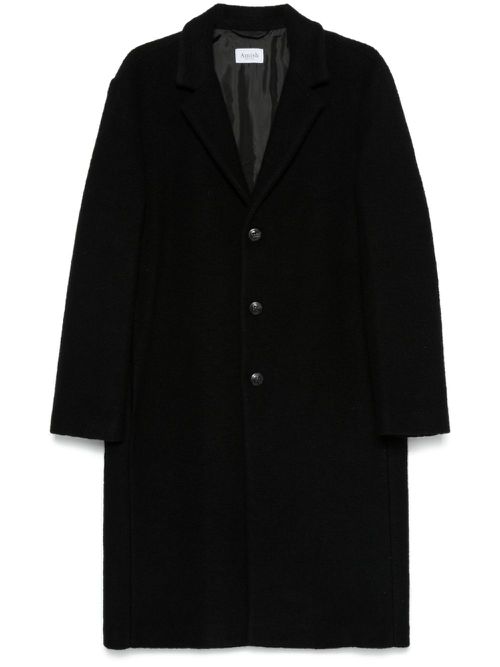 Brushed-finish coat - Black