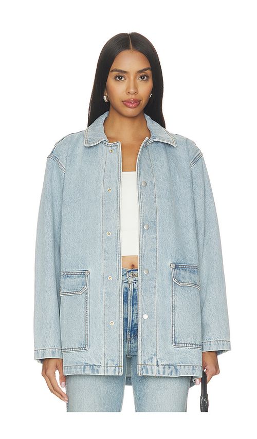 Still Here Barn Jacket in Blue. XS. Also in S, M, L, XL/1X, XXL/2X