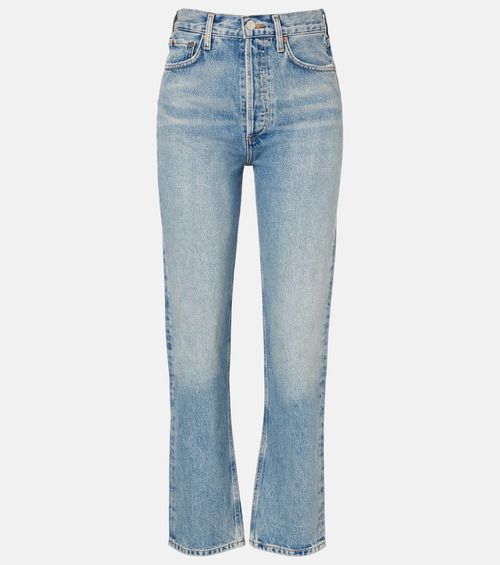 90's Pinch Waist high-rise straight jeans