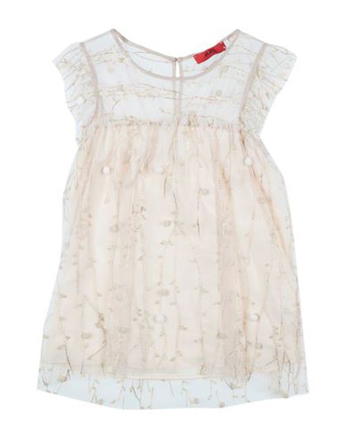 Kid Girl Top Beige Size 12 Polyester, Elastane