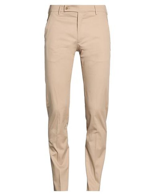 Man Pants Beige Size 36 Cotton, Elastane