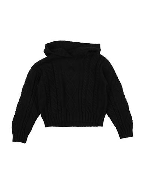 Msgm Kid Girl Sweater Black Size 10 Wool, Polyacrylic