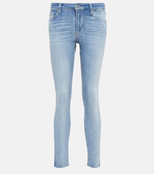 Split cuff skinny jeans