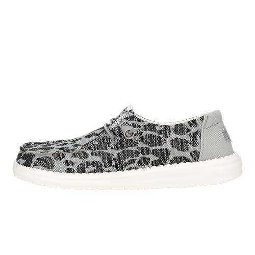 HEYDUDE Wendy Leopard Sparkle Black/Grey