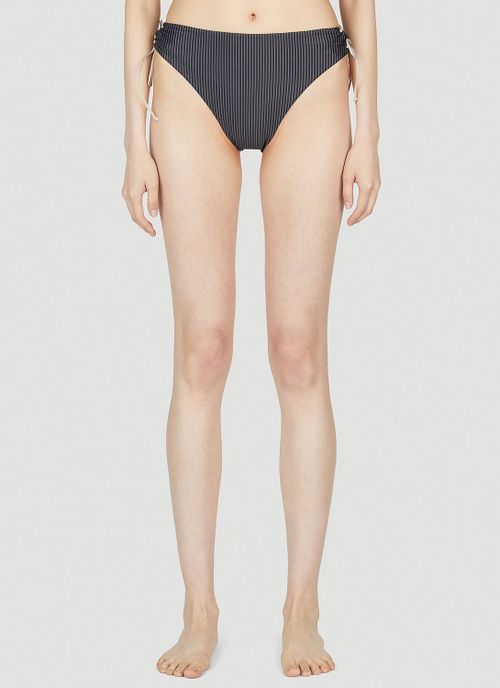 Goulue Tie Bikini Bottoms - Woman Swimwear Grey Uk