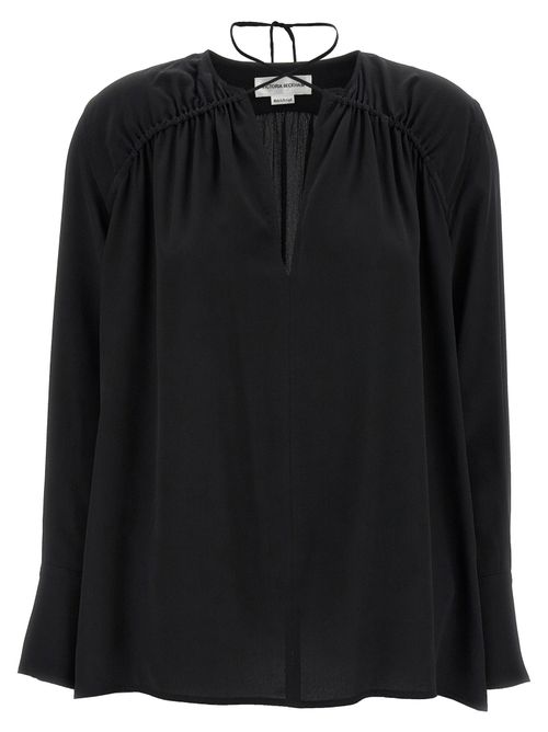 Gather Detail Tie Blouse