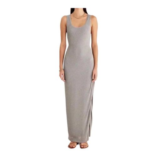 Rosa Rib Cut Out Maxi Dress In Seafoam Green