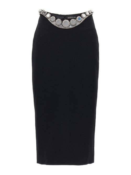 Puffer circle embroidery skirt