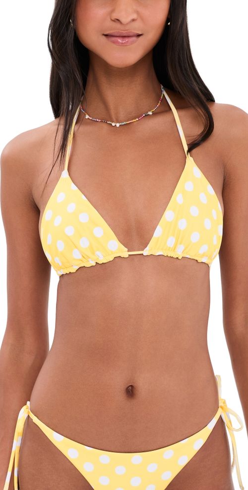 Fifi Bikini Top Honeycomb Polka Dots