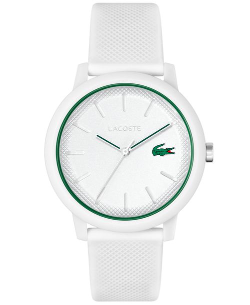Men's L.12.12 White Silicone Strap Watch 42mm - White