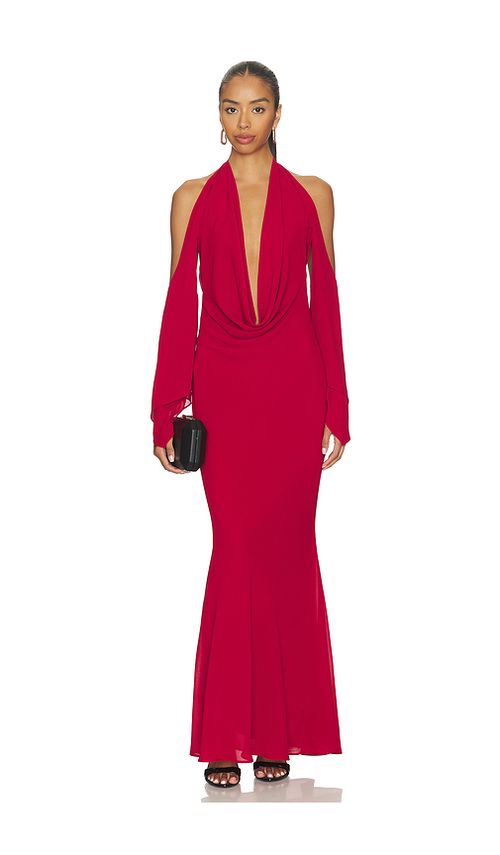 I.am.gia vestido rosanna maxi en color rojo L también en M, S, XL