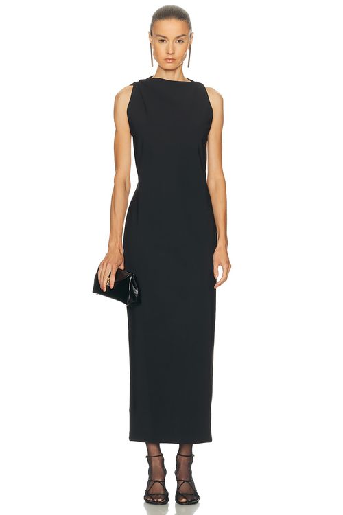 Rohe Open Back Dress in Black - Black. 42 also , 36