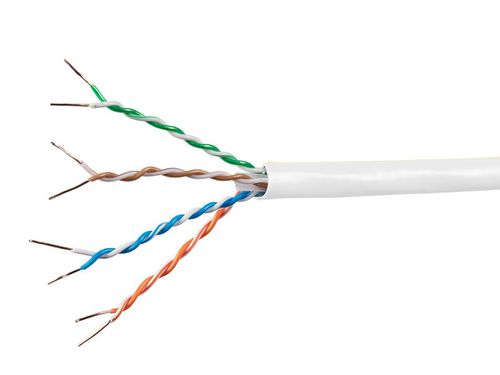 Cat6A 1000ft White CMR Bulk Cable, Solid, UTP, 23AWG, 550MHz, 10G, Pure Bare Copper, No Logo, Spool in Box, Bulk Ethernet Cable
