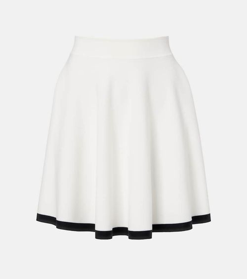 Cotton-blend miniskirt