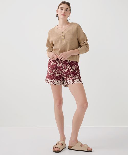 Women's Berry Sprigs Staycation Sleep Short