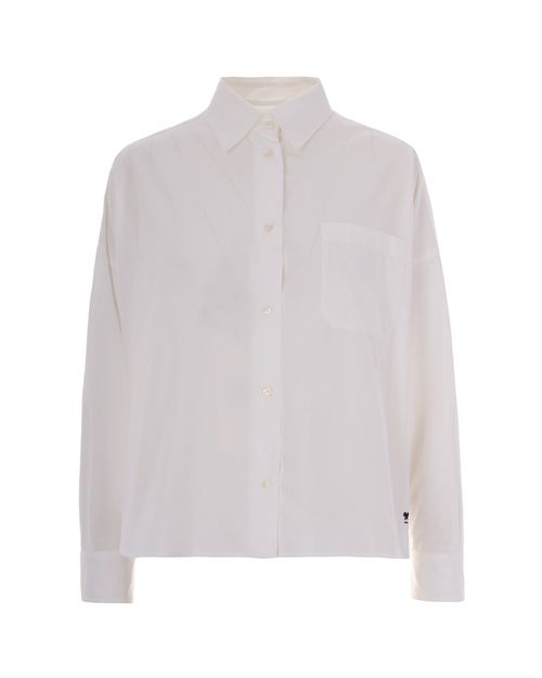 Oversized Cotton Shirt — White