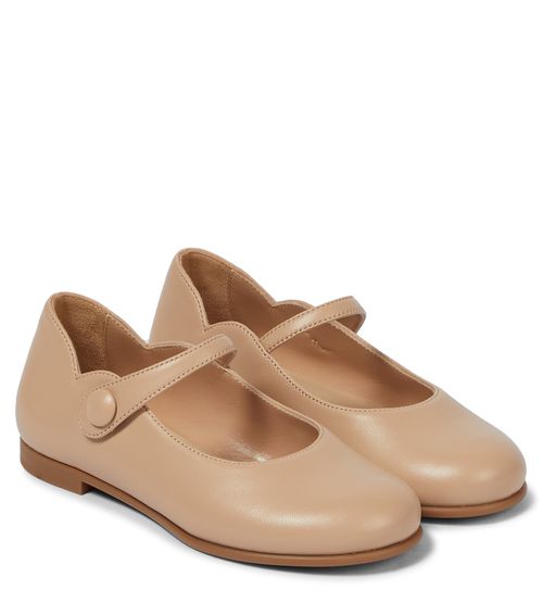 Christian Louboutin Kids Melodie leather ballet flats