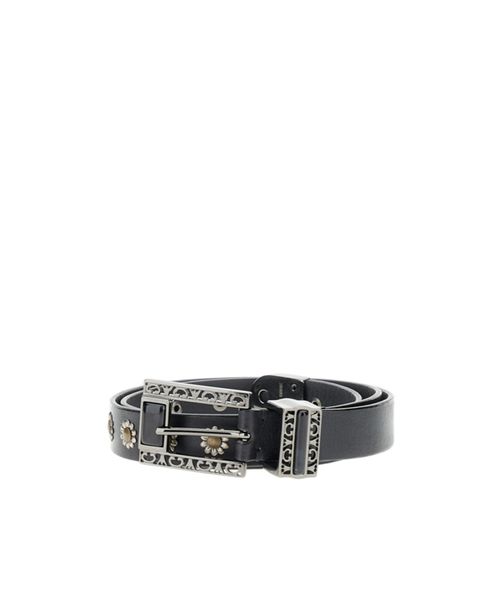 Flower Studded Buckle Belt