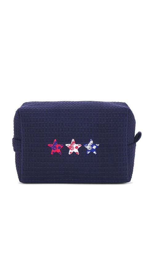 Abbode bolsa waffle pouch en color azul marino a