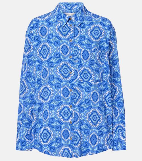 Mykonos printed silk shirt