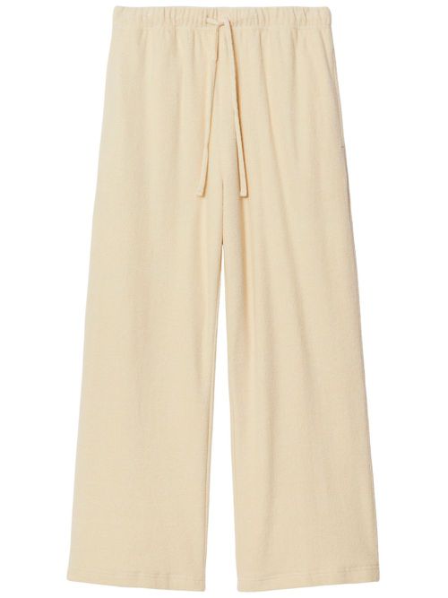 Straight-leg cotton trousers - Neutrals